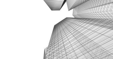 soyut mimari duvar kağıdı tasarımı, dijital konsept arkaplan