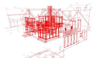 minimal geometrik şekiller, mimari çizgiler