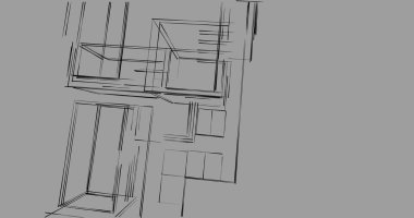 soyut mimari duvar kağıdı tasarımı, dijital konsept arkaplan