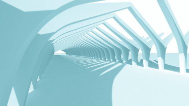 Mimari sanat konseptinde soyut çizgiler, minimum geometrik şekiller. 