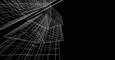 soyut mimari duvar kağıdı tasarımı, dijital konsept arkaplan