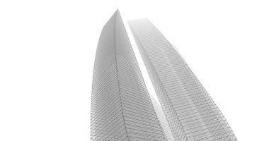 soyut mimari duvar kağıdı tasarımı, dijital konsept arkaplan