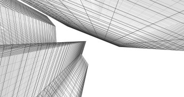 soyut mimari duvar kağıdı tasarımı, dijital konsept arkaplan