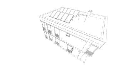 soyut mimari duvar kağıdı tasarımı, dijital konsept arkaplan