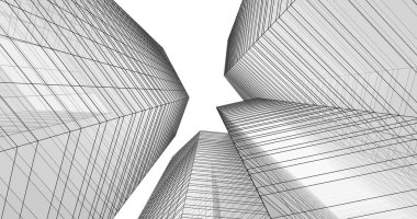 soyut mimari duvar kağıdı tasarımı, dijital konsept arkaplan