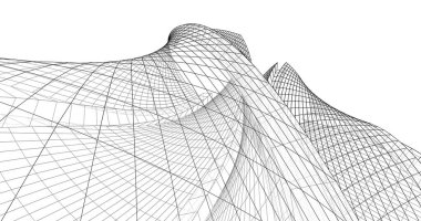 soyut mimari duvar kağıdı tasarımı, dijital konsept arkaplan