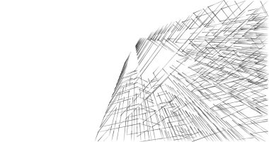 soyut mimari duvar kağıdı tasarımı, dijital konsept arkaplan