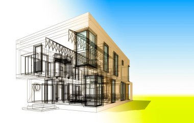 minimal geometrik şekiller, mimari çizgiler