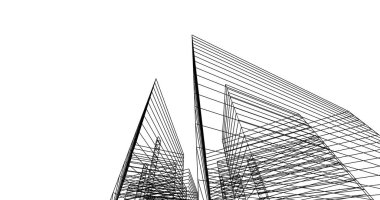 soyut mimari duvar kağıdı tasarımı, dijital konsept arkaplan