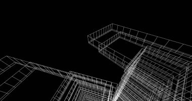 soyut mimari duvar kağıdı tasarımı, dijital konsept arkaplan