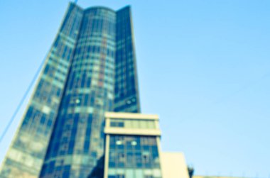 Arkaplanda mimari bina 3d illüstrasyon