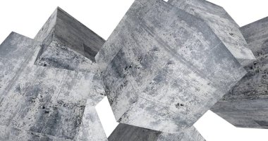 Arkaplanda mimari bina 3d illüstrasyon