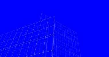 Mimari sanat konseptinde soyut çizgiler, minimum geometrik şekiller. 