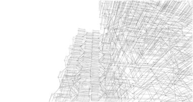 soyut mimari duvar kağıdı tasarımı, dijital konsept arkaplan