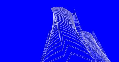 soyut mimari duvar kağıdı tasarımı, dijital konsept arkaplan