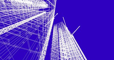 soyut mimari duvar kağıdı tasarımı, dijital konsept arkaplan