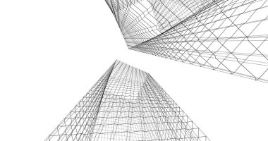 soyut mimari duvar kağıdı tasarımı, dijital konsept arkaplan