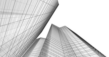 soyut mimari duvar kağıdı tasarımı, dijital konsept arkaplan