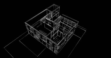 soyut mimari duvar kağıdı tasarımı, dijital konsept arkaplan