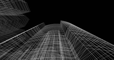 soyut mimari duvar kağıdı tasarımı, dijital konsept arkaplan