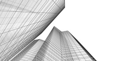 soyut mimari duvar kağıdı tasarımı, dijital konsept arkaplan