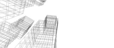 soyut mimari duvar kağıdı tasarımı, dijital konsept arkaplan