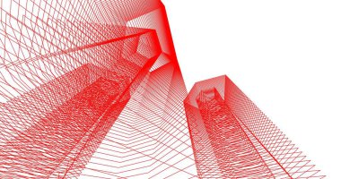 soyut mimari duvar kağıdı tasarımı, dijital konsept arkaplan