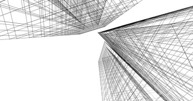 soyut mimari duvar kağıdı tasarımı, dijital konsept arkaplan