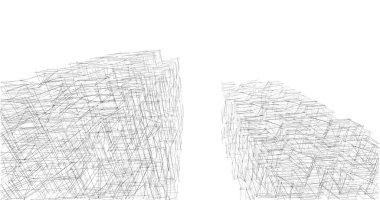 soyut mimari duvar kağıdı tasarımı, dijital konsept arkaplan