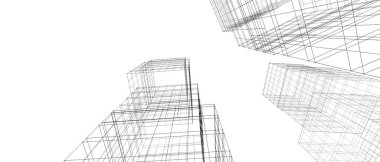 soyut mimari duvar kağıdı tasarımı, dijital konsept arkaplan