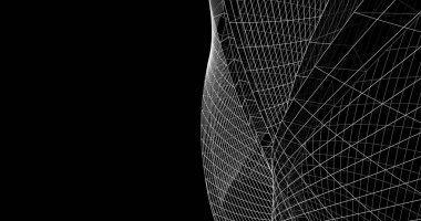 soyut mimari duvar kağıdı tasarımı, dijital konsept arkaplan