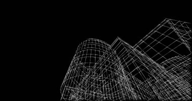 soyut mimari duvar kağıdı tasarımı, dijital konsept arkaplan