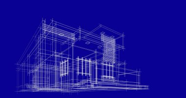 soyut mimari duvar kağıdı tasarımı, dijital konsept arkaplan