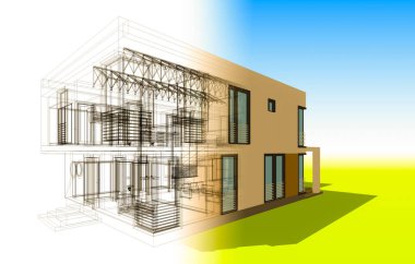 minimal geometrik şekiller, mimari çizgiler