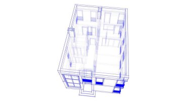 soyut mimari duvar kağıdı tasarımı, dijital konsept arkaplan