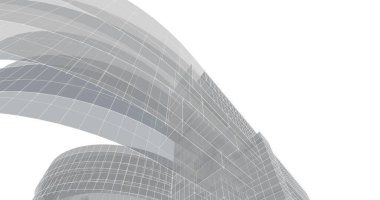 Geometrik mimari binalar tasarımı