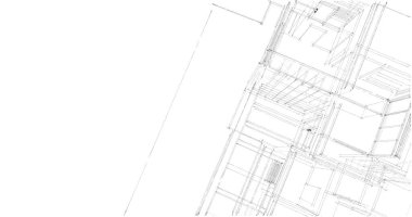 soyut mimari duvar kağıdı tasarımı, dijital konsept arkaplan