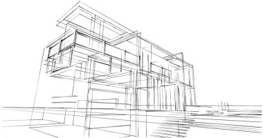 Geometrik mimari binalar tasarımı