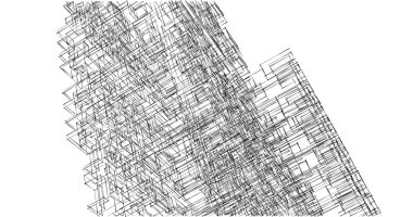 soyut mimari duvar kağıdı tasarımı, dijital konsept arkaplan