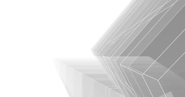 Mimari sanat konseptinde soyut çizgiler, minimum geometrik şekiller. 