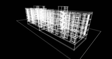 soyut mimari duvar kağıdı tasarımı, dijital konsept arkaplan