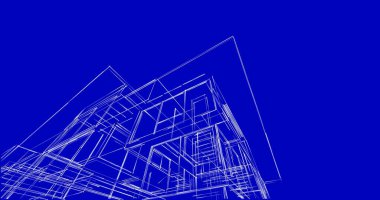 soyut mimari duvar kağıdı tasarımı, dijital konsept arkaplan