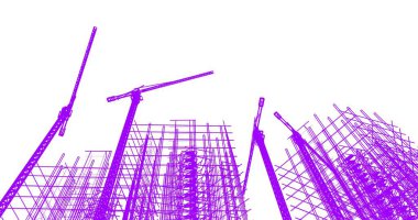 soyut mimari duvar kağıdı tasarımı, dijital konsept arkaplan