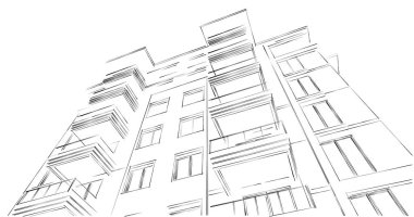 soyut mimari duvar kağıdı tasarımı, dijital konsept arkaplan