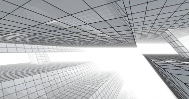 soyut mimari duvar kağıdı tasarımı, dijital konsept arkaplan