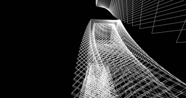 soyut mimari duvar kağıdı tasarımı, dijital konsept arkaplan