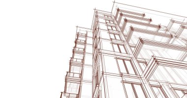 soyut mimari duvar kağıdı tasarımı, dijital konsept arkaplan