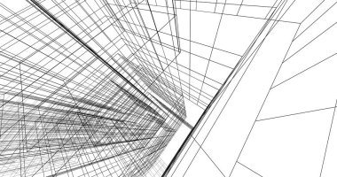 soyut mimari duvar kağıdı tasarımı, dijital konsept arkaplan