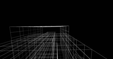 soyut mimari duvar kağıdı tasarımı, dijital konsept arkaplan