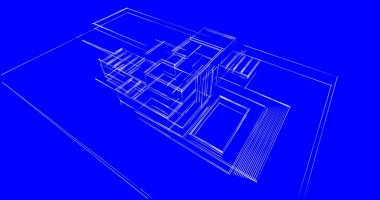 soyut mimari duvar kağıdı tasarımı, dijital konsept arkaplan